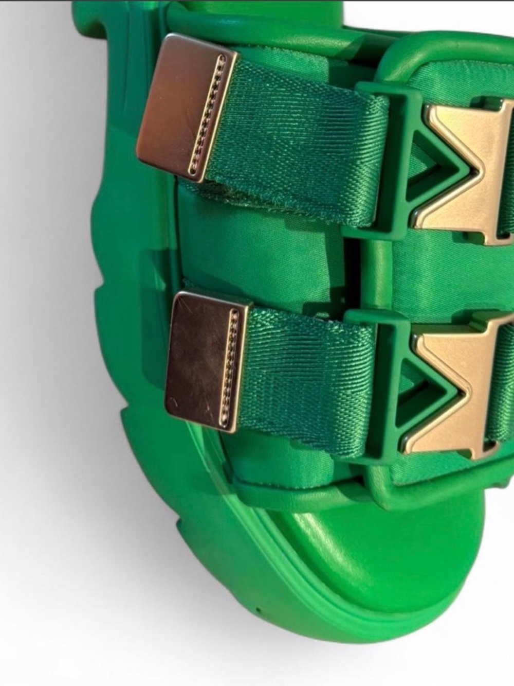 Othr Green Buckle Platform Clog Mule - Picture 2 of 5